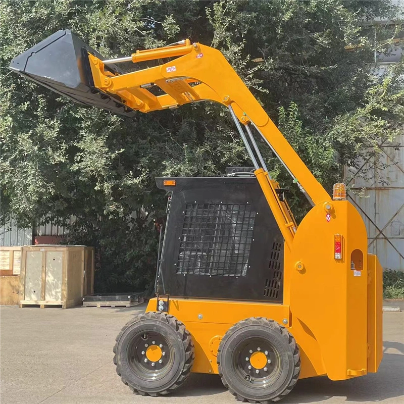 50HP 65HP 75HP 85HP 500kg-1200kg Skid Steer Loader Micro Wheel and Track Steer Skid Loader with Attachment Parts Price for Sale