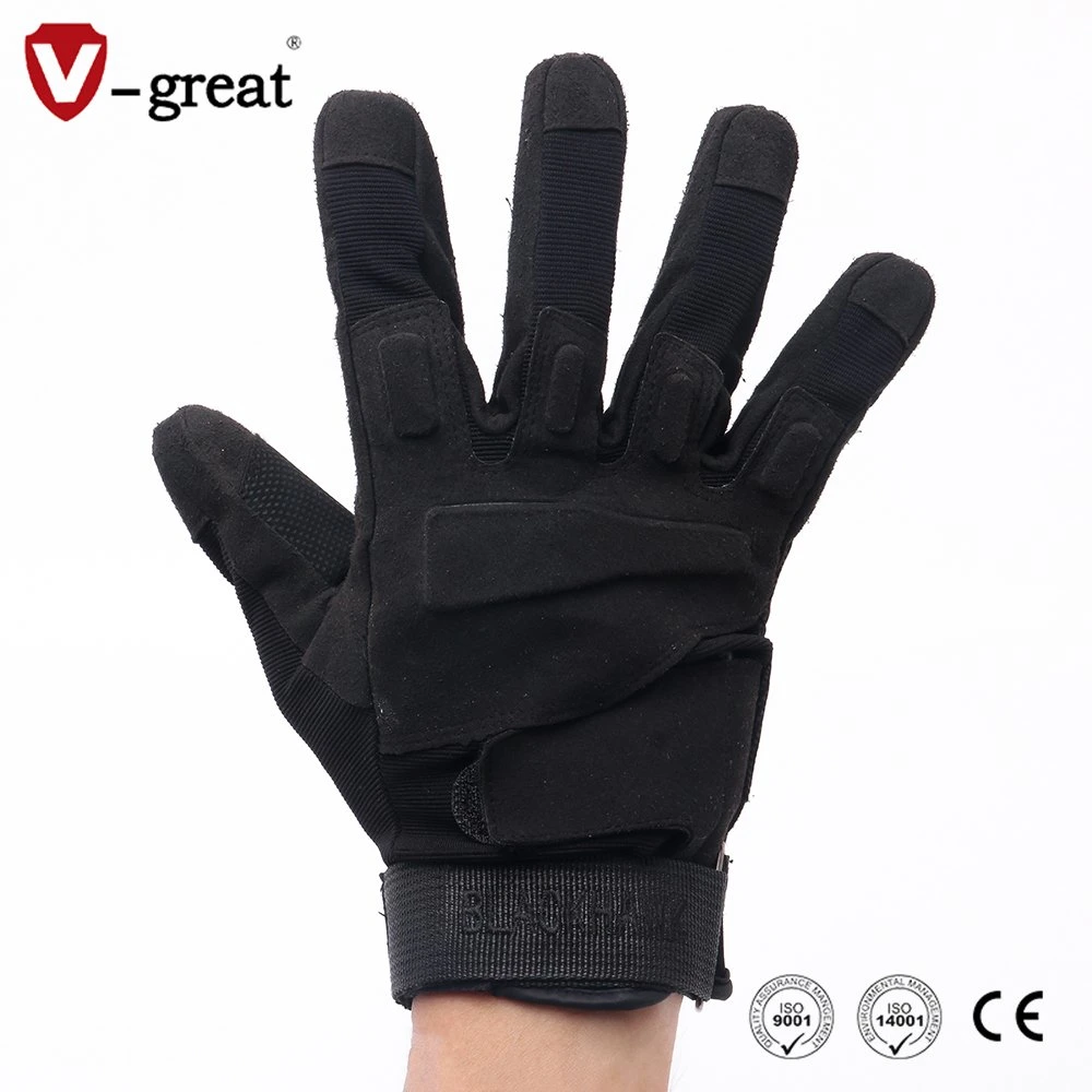 Wholesale/Supplier Custom Black/Khaki/Army Green Colors Protective Full-Finger Tactical Gloves