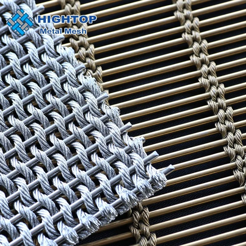 Flexible Cable Mesh Architectural Woven Wire Drapery for Exhibition Halls Decoration