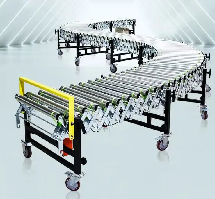 Heißer Verkauf Flexible Powered Roller Conveyor Expandable Motorized Roller Conveyor