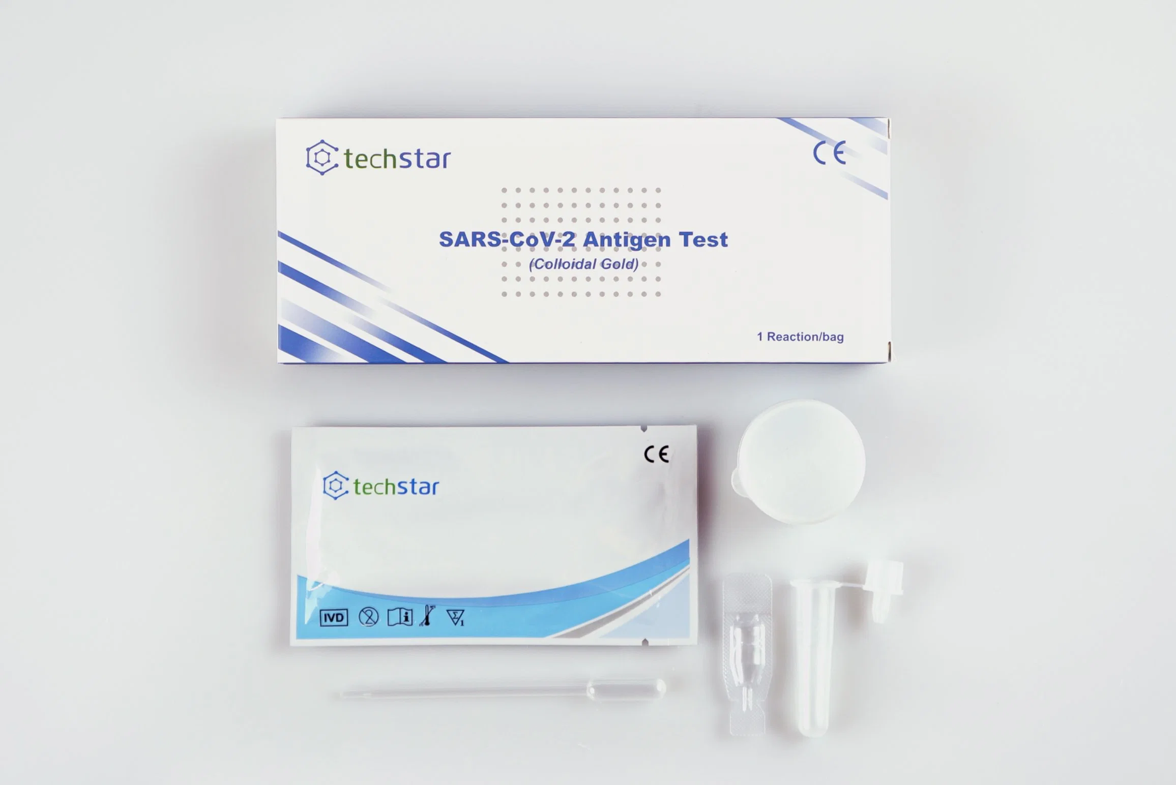 Antígeno infecciosas Techstar médica rápida prueba diagnóstica (saliva)