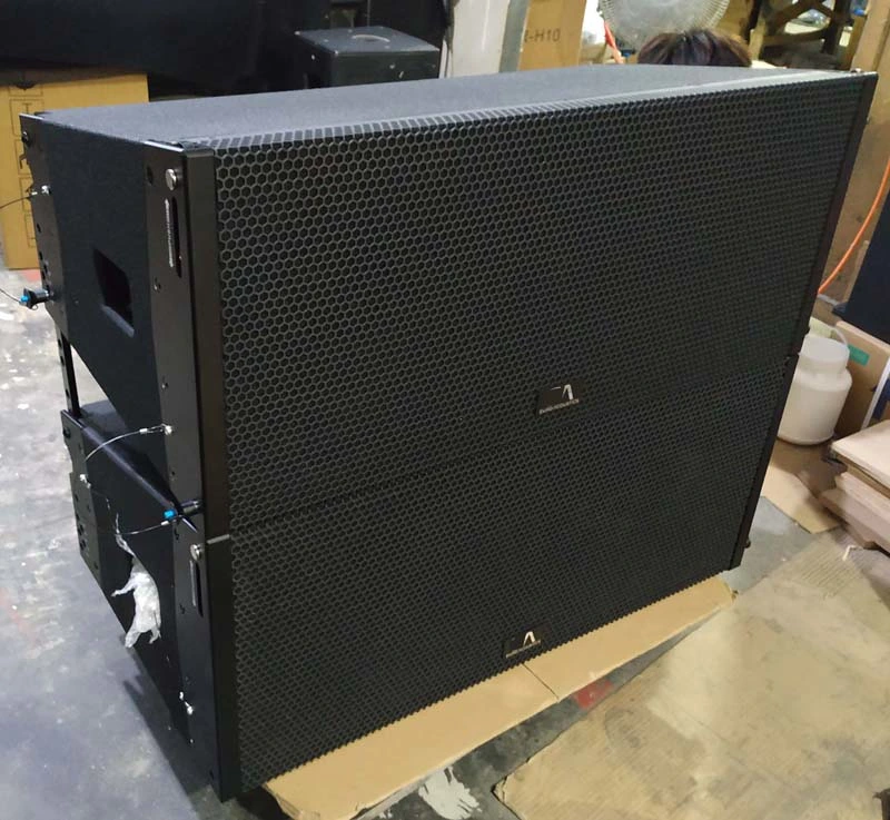 Dual 10 Inch Active Self-Powered Line Array PA Speaker System Cabinet Loudspeaker Box