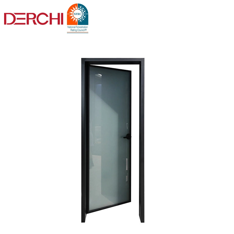 Elegante impermeable Puerta de Cemento Individual aluminio Swing Room Color de la puerta Puede ser puerta de giro comercial personalizada