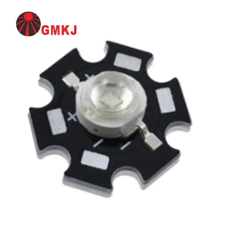 Chip on Board 1W 3W UV LED Diode 365nm 370nm High Power LED with Star PCB