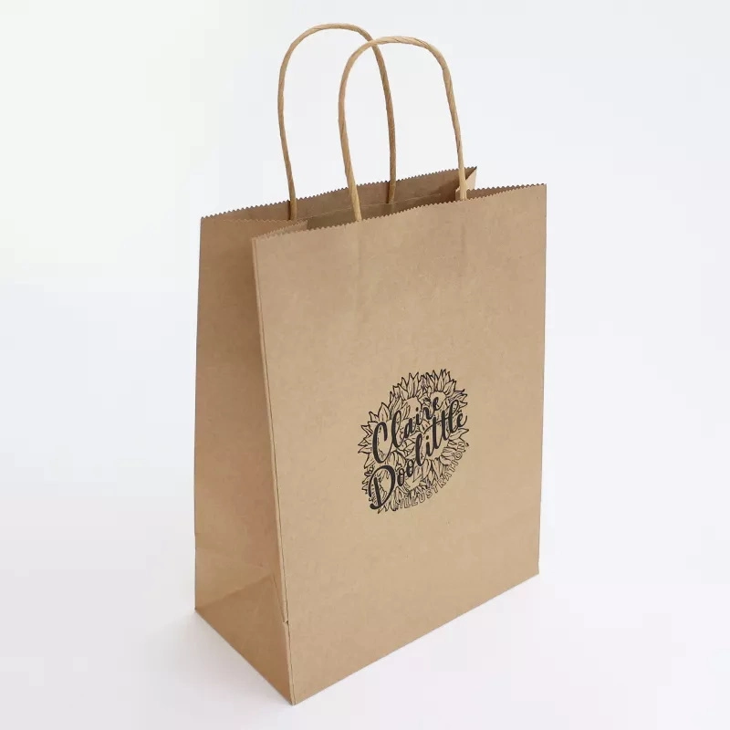 Wholesale/Supplier Custom Packaging Paper Bag Craft Brown Kraft Paper Shopping Bag