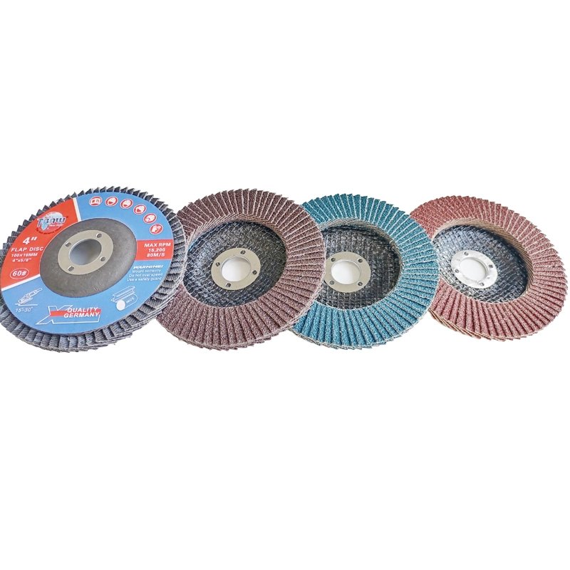 100mm Aluminium Oxide Grit 60 Flap Discs