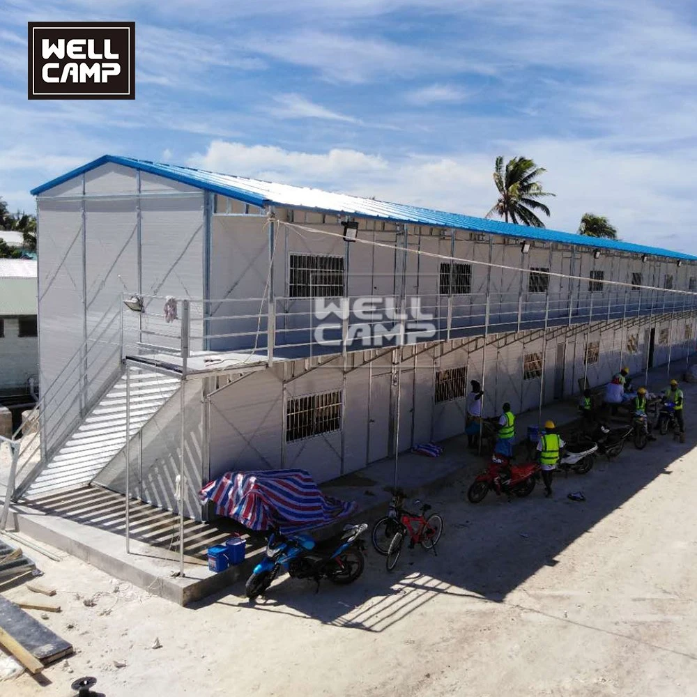 Deux étages Domitory Labor Camp Maison préfabriquée modulaire K