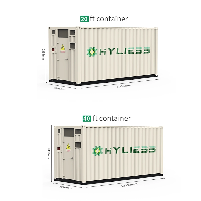 Hyliess 1~6mwh Energy Storage Container Hight Voltage System 716.8V 280ah UPS Back up Power LiFePO4 Battery System