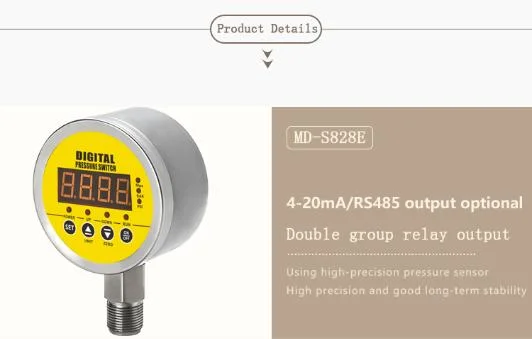 New Design Auto Pressure Controller Liquid Switch RO System Vacuum for Meokon Water Digital Pump Pressure Control MD-S828e