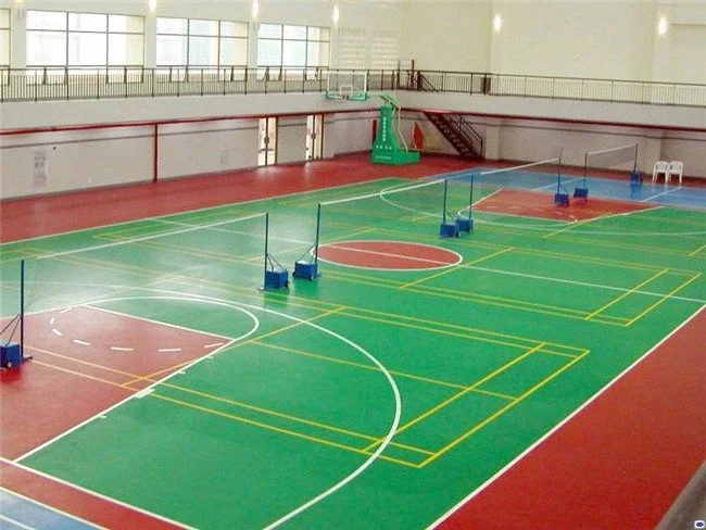 Pista de Voleibol cubierta Pintura sílice PU material para la Escuela Parque infantil