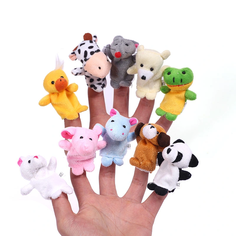 Toddlers Educational Promotional Cheap Mini Soft Baby Doll Hand Finger Puppet