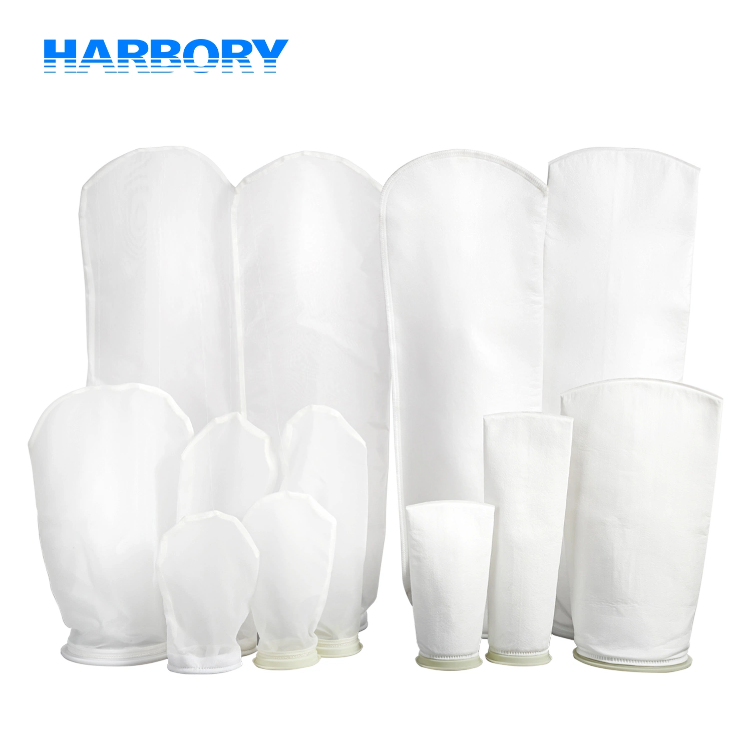 Harbory 1 5 10 25 50 100 150 Micron Sac de filtre en nylon liquide PP PE Chaussette de filtre d'aquarium Sac de filtre de l'industrie de l'eau pour la filtration