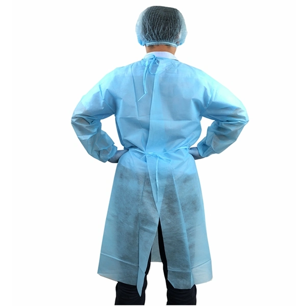 Disposable Waterproof Uniforms PP+PE High-Quality Lab Coats Isolation Gown AAMI Level 2 Sterile Water Resistant Protective Clothing