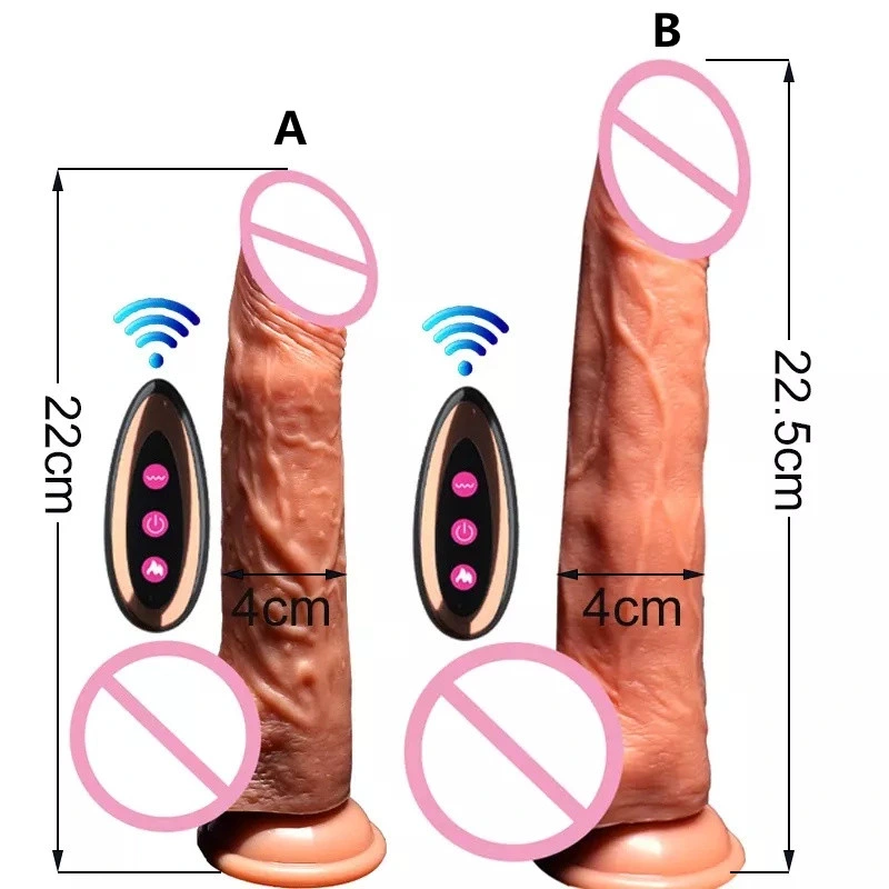 Wireless Remote Heating Rotating Dildo for Woman Clitoris Masturbation