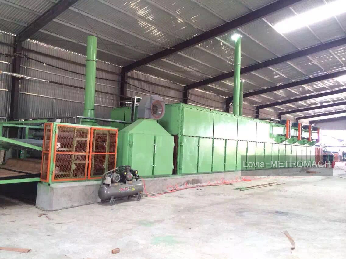 4 Decks Roller Veneer Dryer Veneer Drying Machine