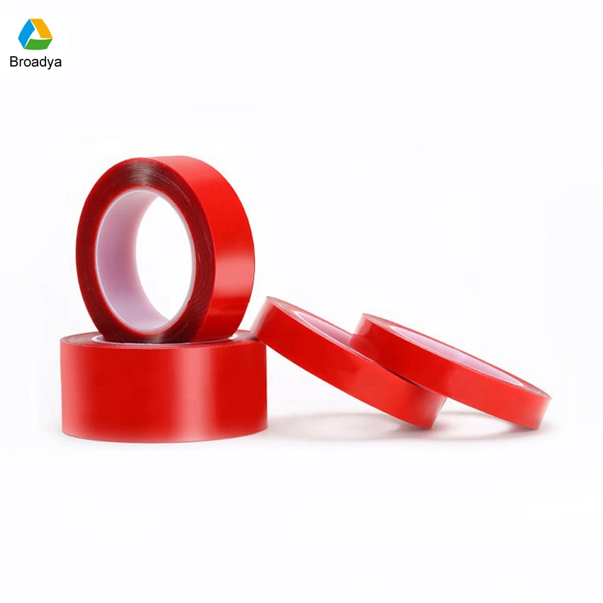 Mopp Rojo Film de poliéster de doble cara adhesiva transparente película de montaje de cintas de Pet