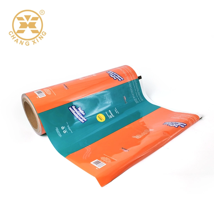 Custom Logo Printing Hand Wet Tissue Plastic Rollstock Packaging Film Roll