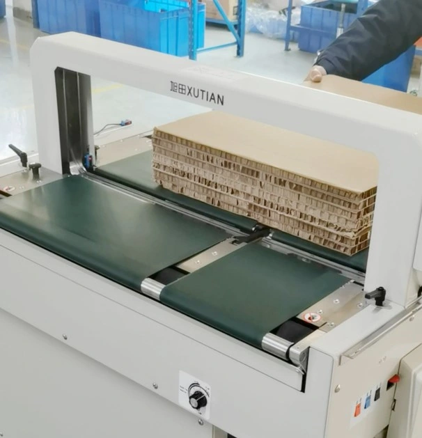 Sunpack High Tension Double Belts Table Banding Machine for Food Tray Manual Book and Medicine Boxes