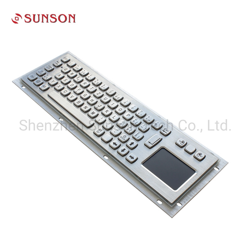 Metal Industrial Keyboard with Touchpad