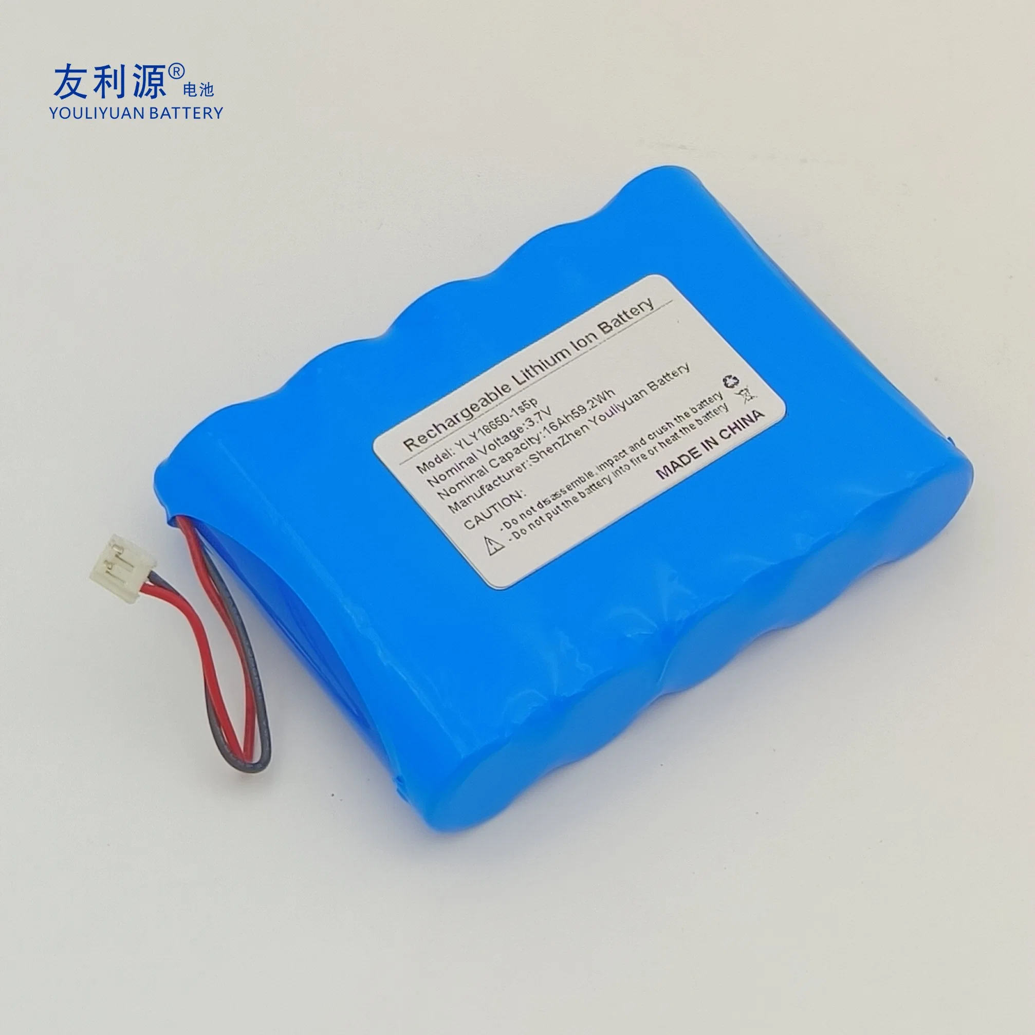 OEM Factory Large Capacity Rechargeable 18650 Battery 3.7V 16ah Lithium Ion Battery Pack for Street Lights/Alarm Systems/ Cordless Power Toos