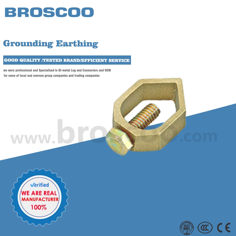 Rod to Cable Clamp C Type Copper Grounding Earthing Accessories