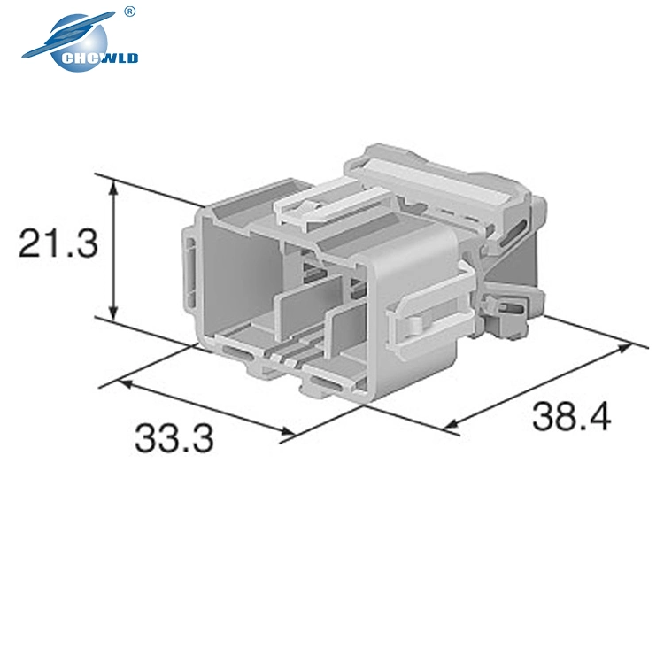 Automotive Connector Electronic Male Connector 6098-4663