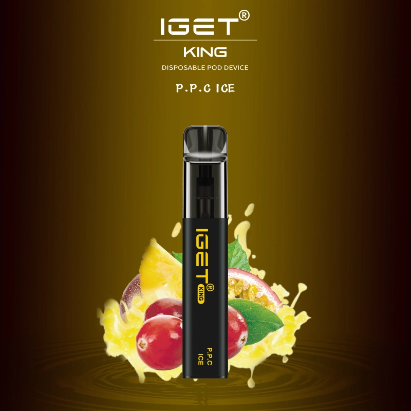2021 Hot Selling 2600 Puffs Bulk Price Iget King Disposable/Chargeable Vape Pen