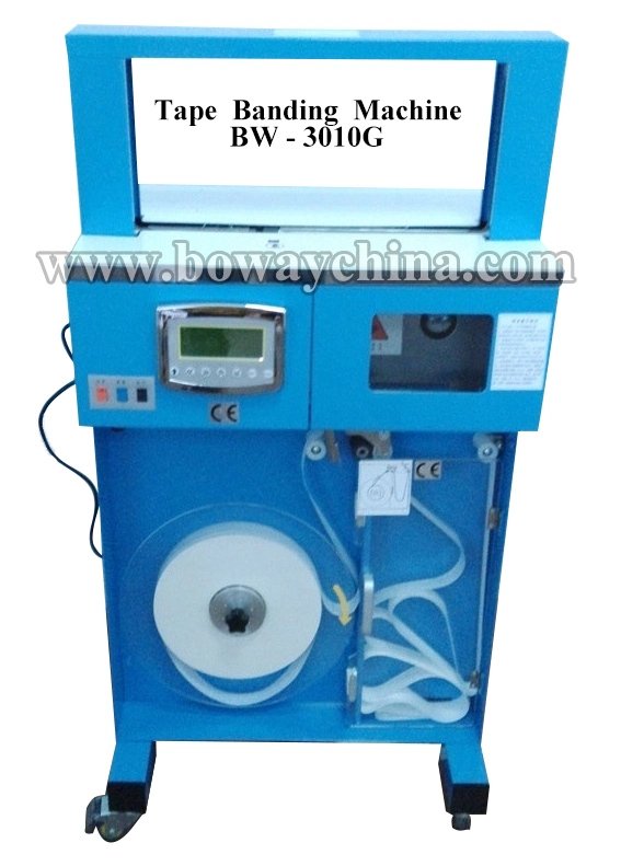 Bank Note Bill Currency Money Auto Seal-Cut Banding Machine Strapping Packing Packaging