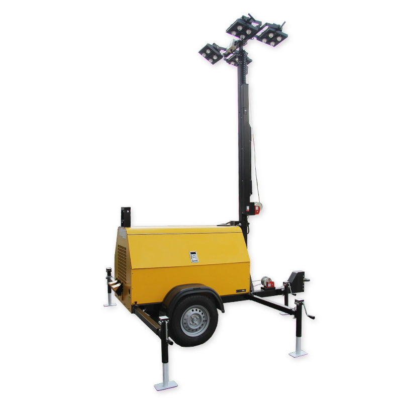 Gtl Manual Portable Lighting Tower Generator LED/ Metal Halide Light Lamp Diesel Tower Lighting