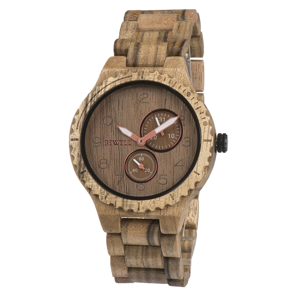 Nuevo modelo de reloj de pulsera de madera de la moda