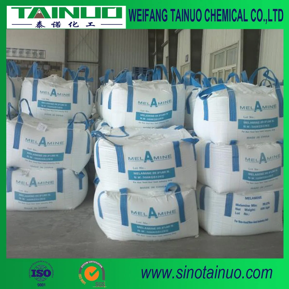 High Quality White Crystal 99.8% Melamine Powder Factory