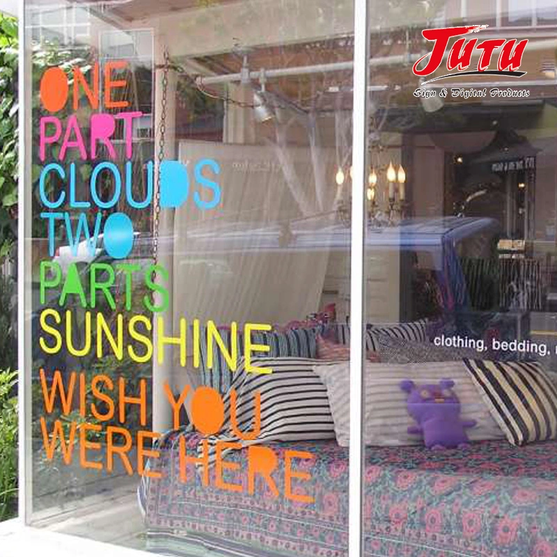 Jutu 1.22*50m Color Cutting Vinyl Colored Film Self Adhesive Vinyl for Custom Sticker Jtcav120