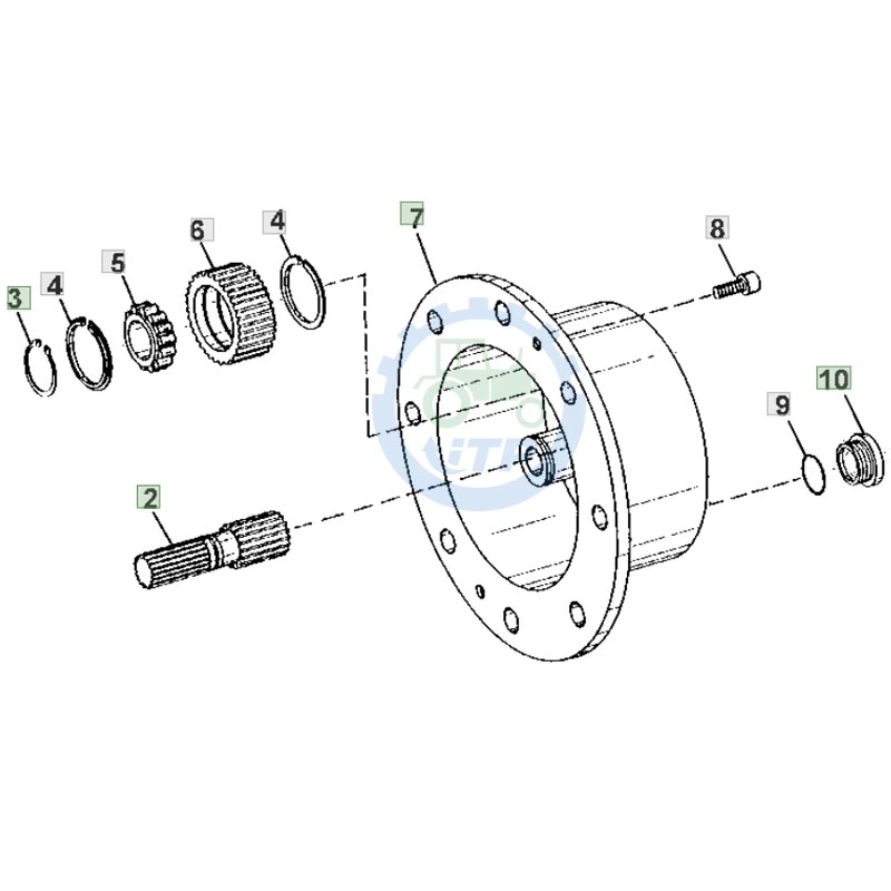 Carrier Assembly L79728 T151065 Jd10250 L41159 40m4624 L100240 L100168 for John Deere Tractor Parts