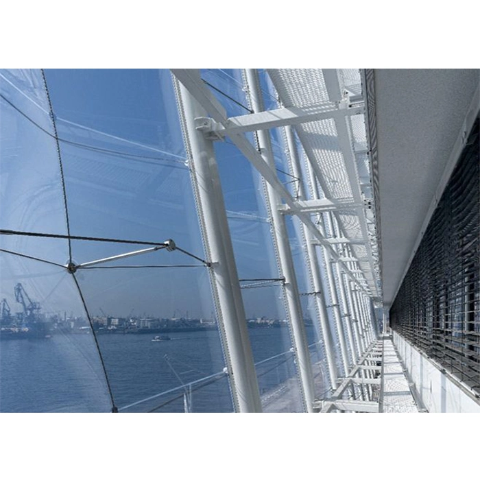 Durable Metal Full Glass Curtain Wall with Tempered Glass