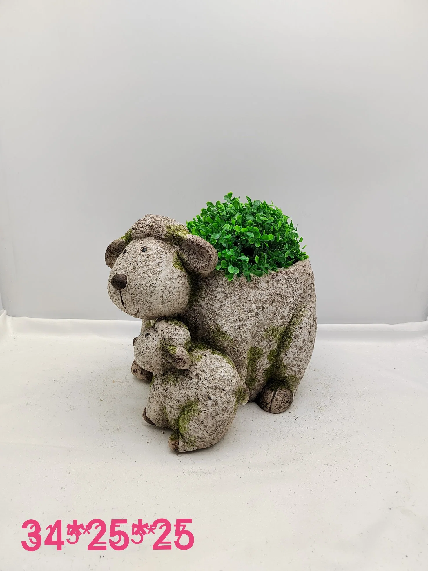 Dog Garden Planter Pot for Outdoor Decoration, Made of Polyresin Material