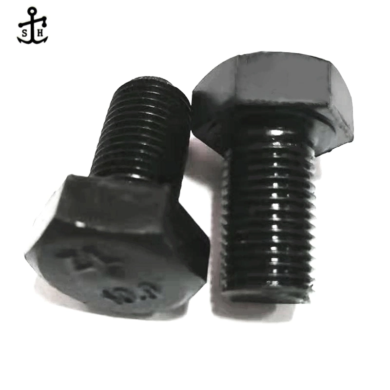 Metal Black Oxidation DIN 931 Hexagon Bolt for Machine Made in China