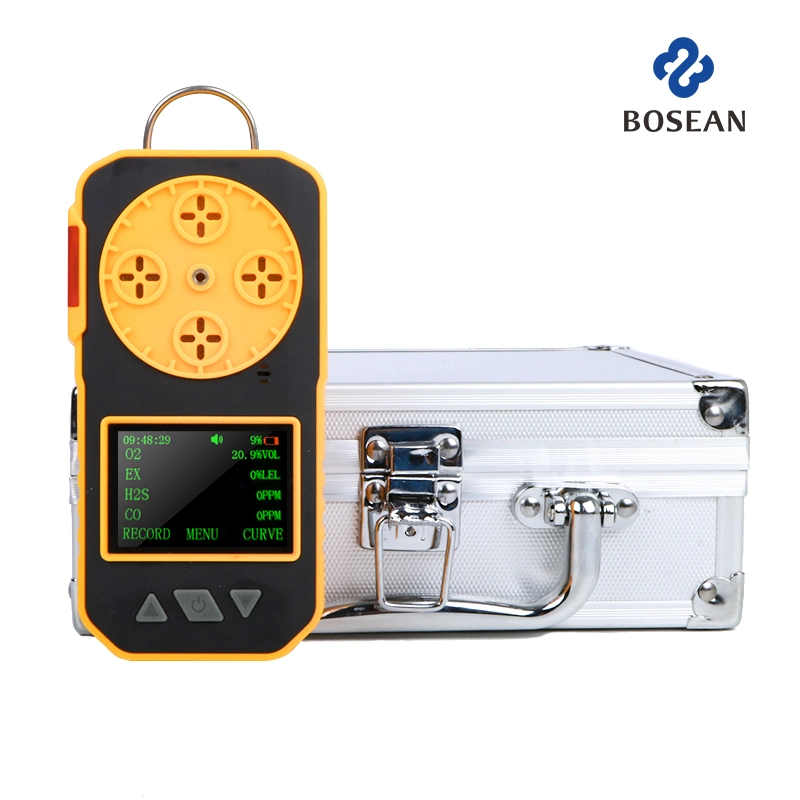 Bosean Handheld Portable Co O2 H2s Lel C2h4 H2s CD4 Multi Gas Detector