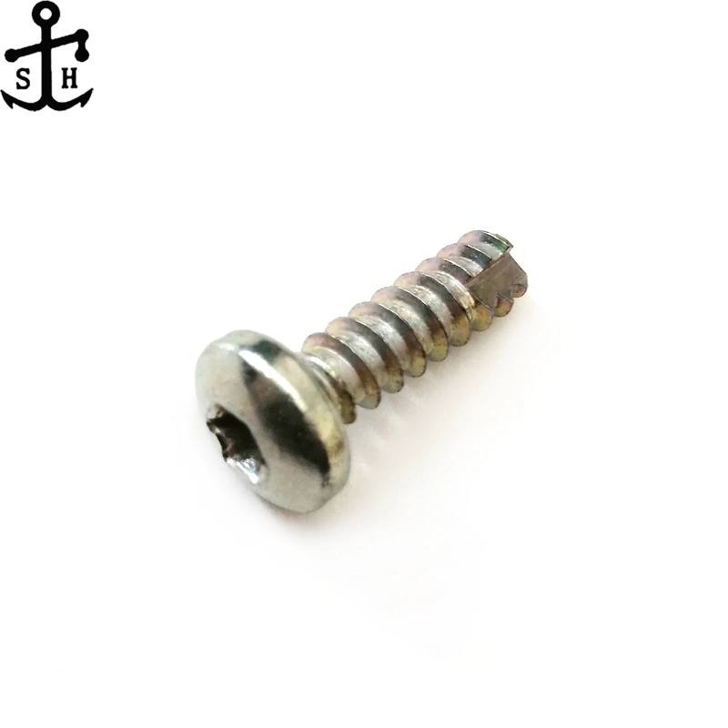 Carbon Steel Galvanized Six-Lob Pan Head with Milling Cutter Tapping Screws