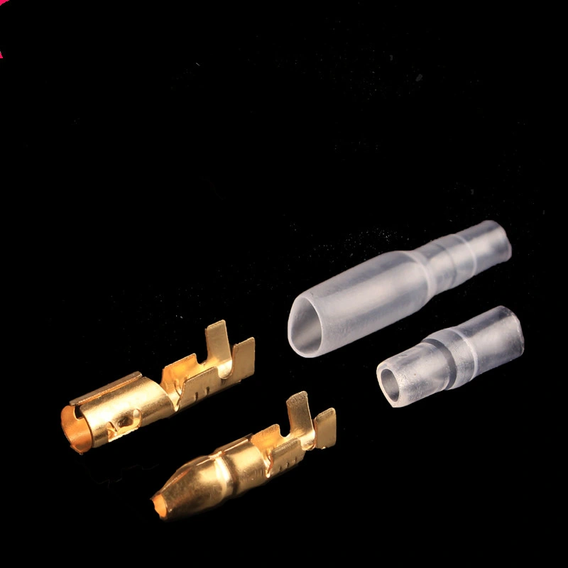 Comercio al por mayor Funda de PVC blando para cable plisado Bullet terminales macho hembra conector