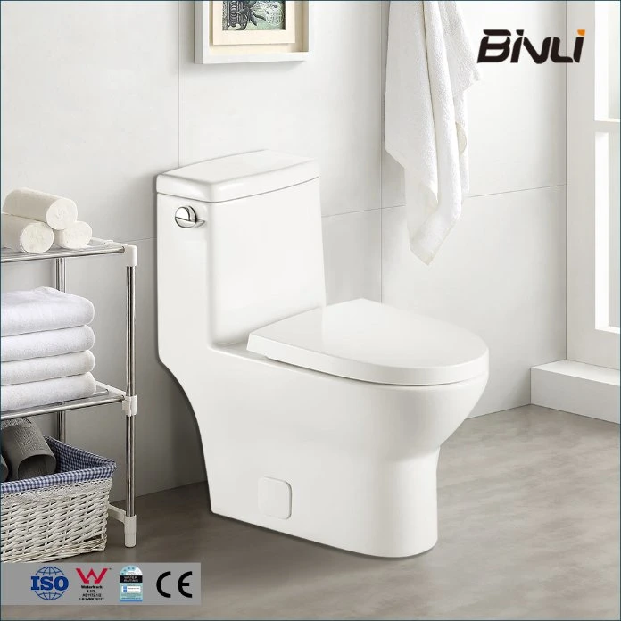 Round One Piece Binli Export Neutral Packing on-Line Sales Package Bathroom Toilet Bowl Sanitary Wares