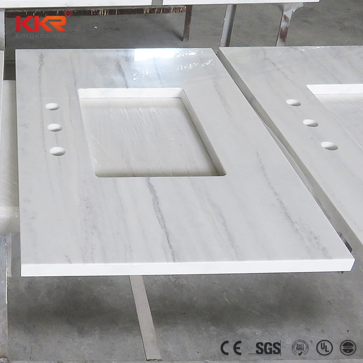 Factory Price Custom-Size Quartz Slabs Acrylic Stone Sheets Bathroom Vanity Top