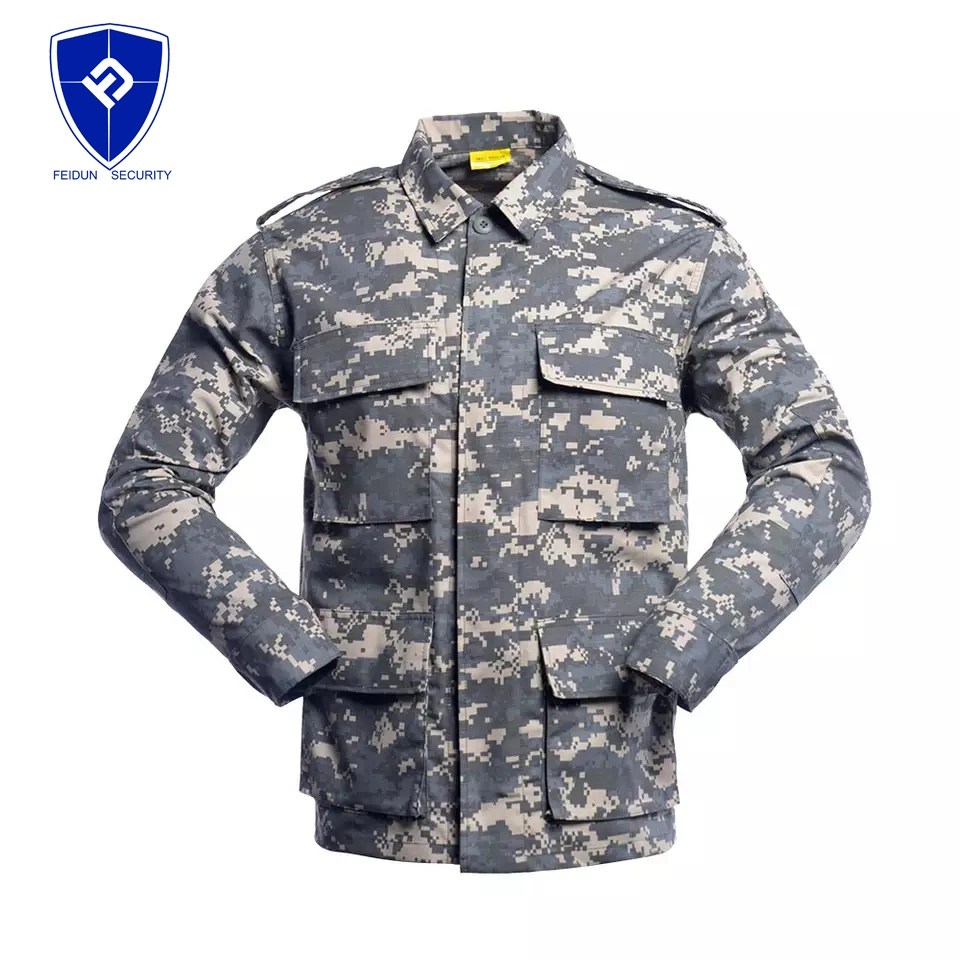 Rip-Stop Anti-Static Bdu Universal Camouflage Custom-Made American Formal Battle Dress Uniform for Outdoor Hunting