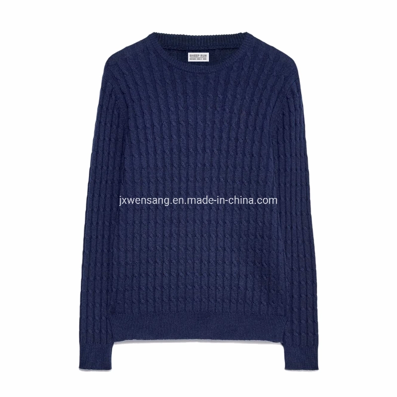 Merino Men's Pullover 100% Australian Natural Merino Wool Knitted Classic Crew Neck Jumper Sweater