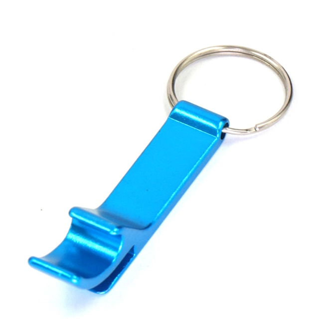 Factory Custom Made Anodized Metal Alloy Promotional Gift Manufacturer Customized Advertising Keyring Bespoke Wholesale/Supplier Blank Blue Bottle Opener Keychain