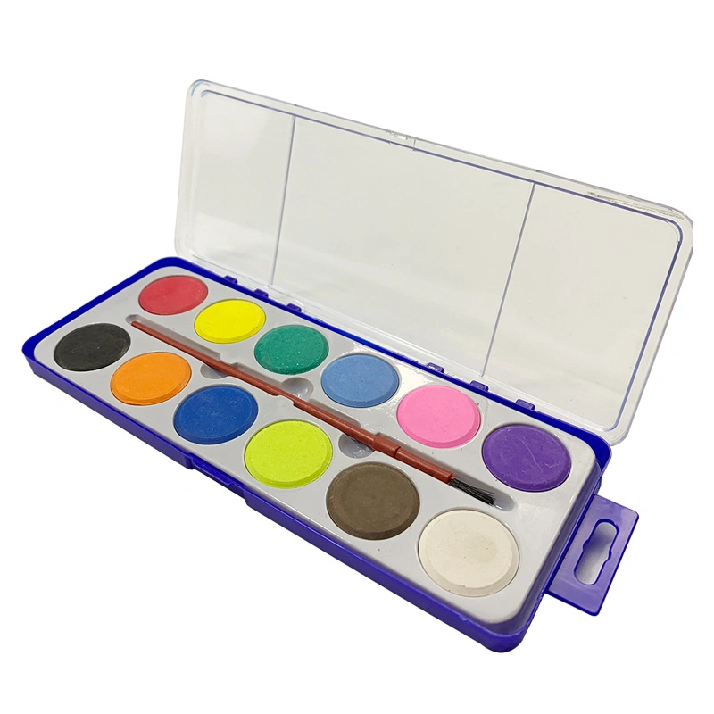 Hot Sale Children's Painting Supplies 12 Colors Solid Watercolor Paint