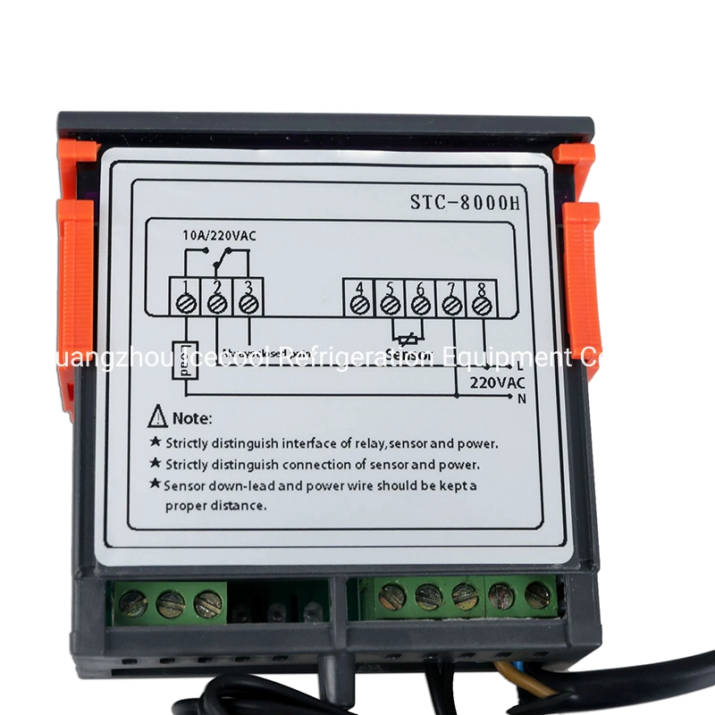 Nuevo LCD Digital de 220V Control de temperatura del sensor con alarma Stc-8000h Wholesale