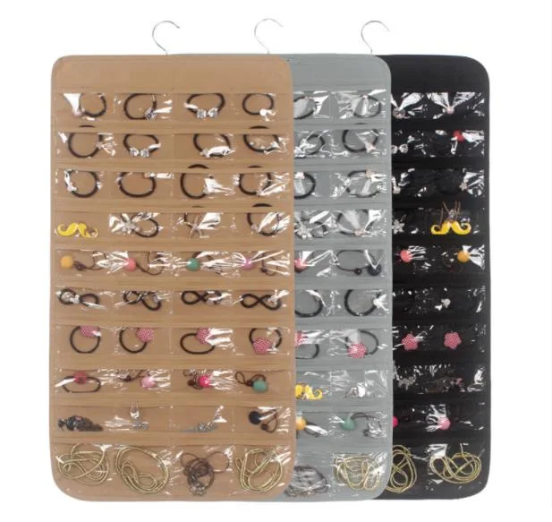 Home Earrings Organizer Hanging Jewellery Organizer with 80 Pockets