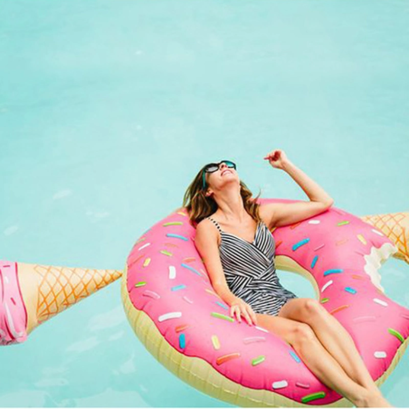 Sommer PVC Wasser Spiel Spielzeug Ausrüstung Aufblasbarer Donut Schwimmring