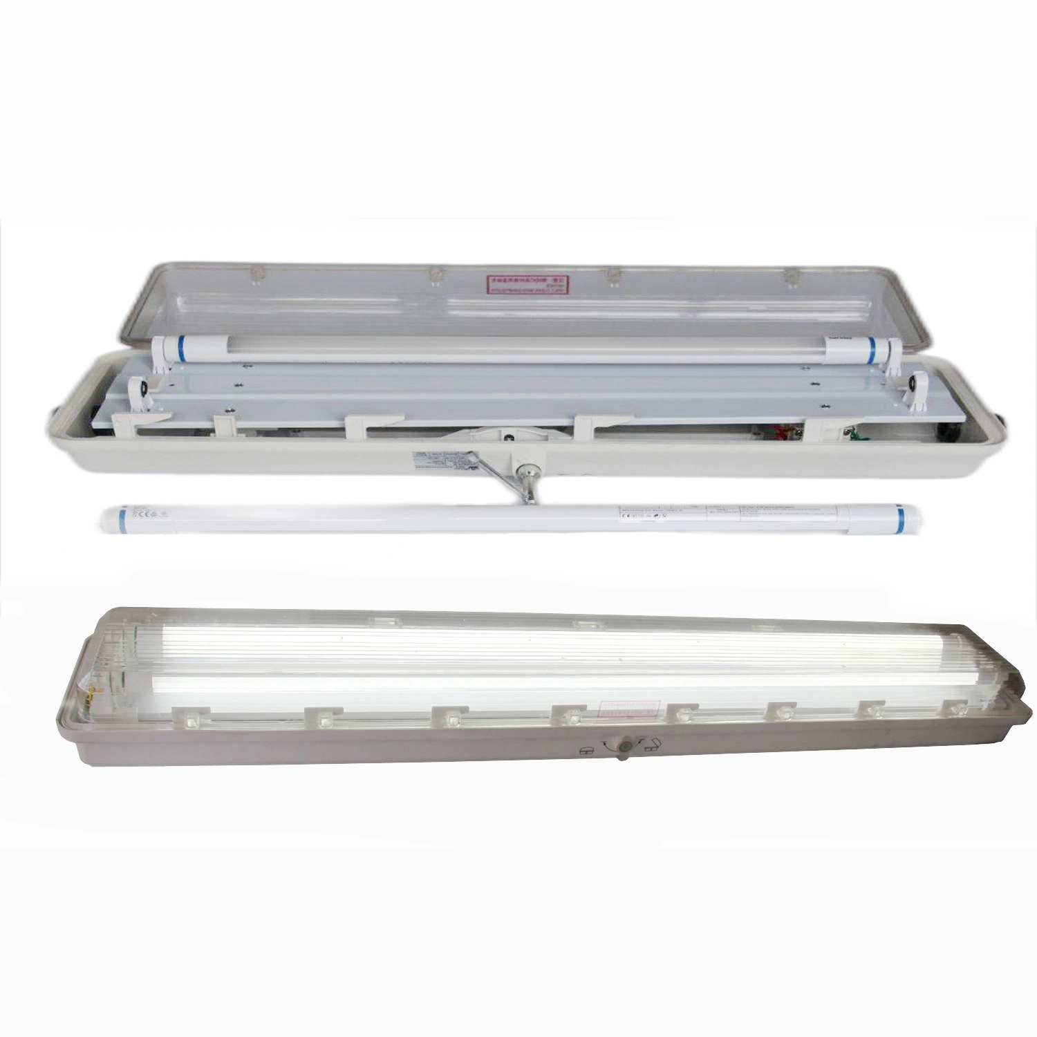 IP66 LED Explosion-Proof Lamp Flameproof Fluorescent Tube Single and Double Tube Lights