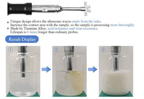 Liquid Crystal Display Emulsification Virus Wall Breaking Ultrasonic Homogenizer